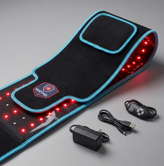 KRAFTHEIL Pro – Kabelloser Infrarot-Therapiegürtel (660nm & 850nm)